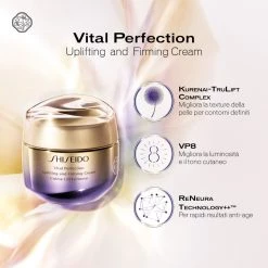Shiseido Vital Perfection Crema Viso Rassodante e Liftante - Trattamento Anti-Aging -Negozio al dettaglio [ Aveda] 2022 Shiseido Anti eta Vital Perfection Uplifting and Firming Cream 4