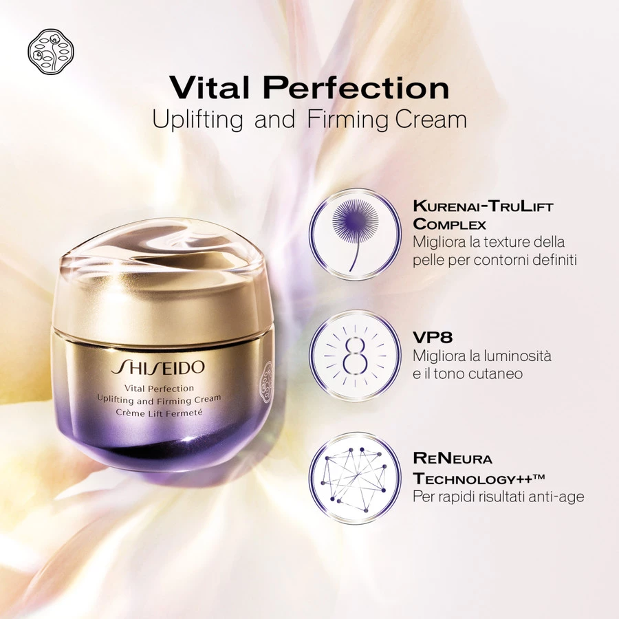 Shiseido Vital Perfection Crema Viso Rassodante e Liftante - Trattamento Anti-Aging 7 Shiseido Vital Perfection Crema Viso Rassodante e Liftante - Trattamento Anti-Aging - immagine 5